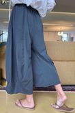 Made in Italy Jo Jo Quirky Hopsack Crop Pant Charcoal
